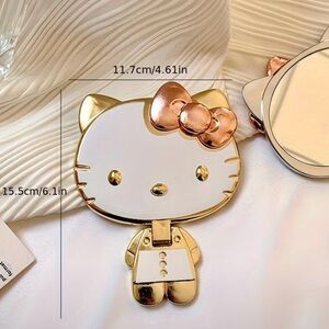 Hello Kitty Gold Metal Compact Mirror